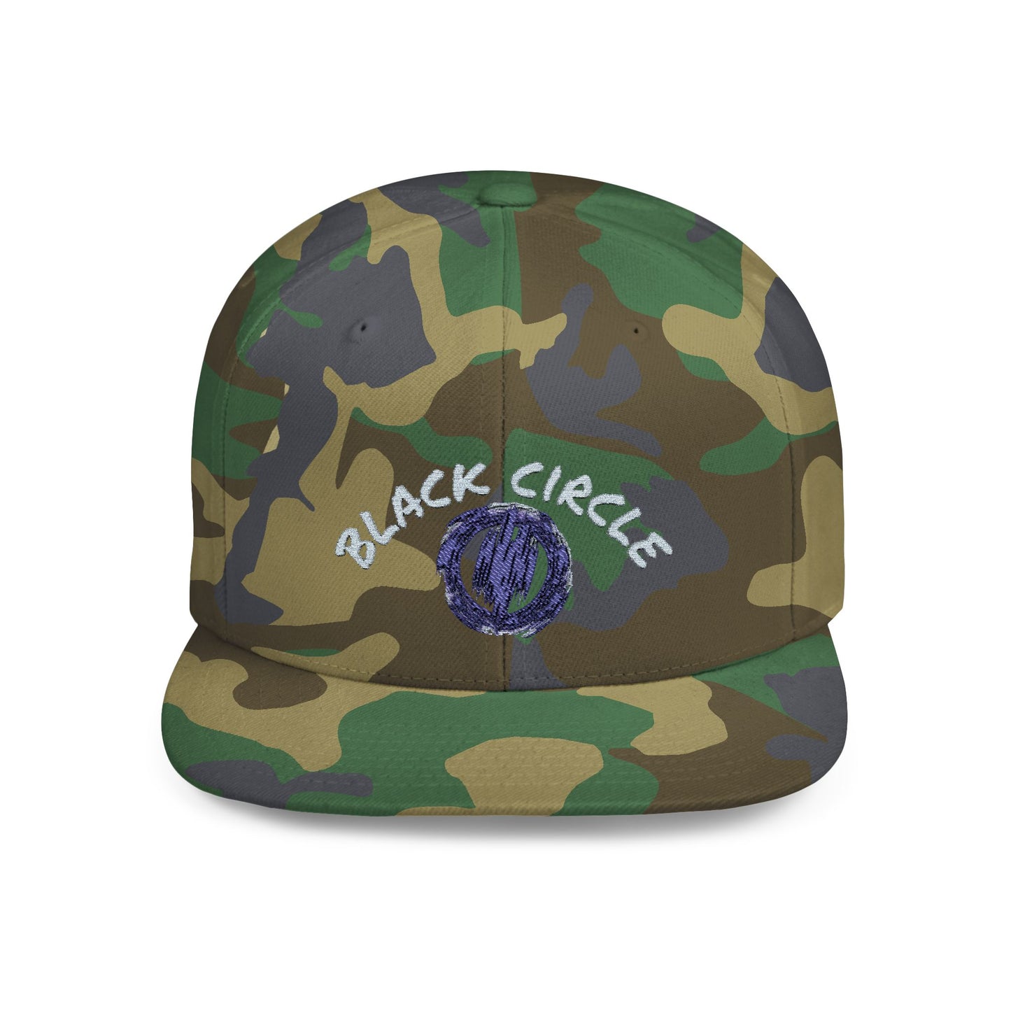 Snapback Hat - Black Circle Original Design