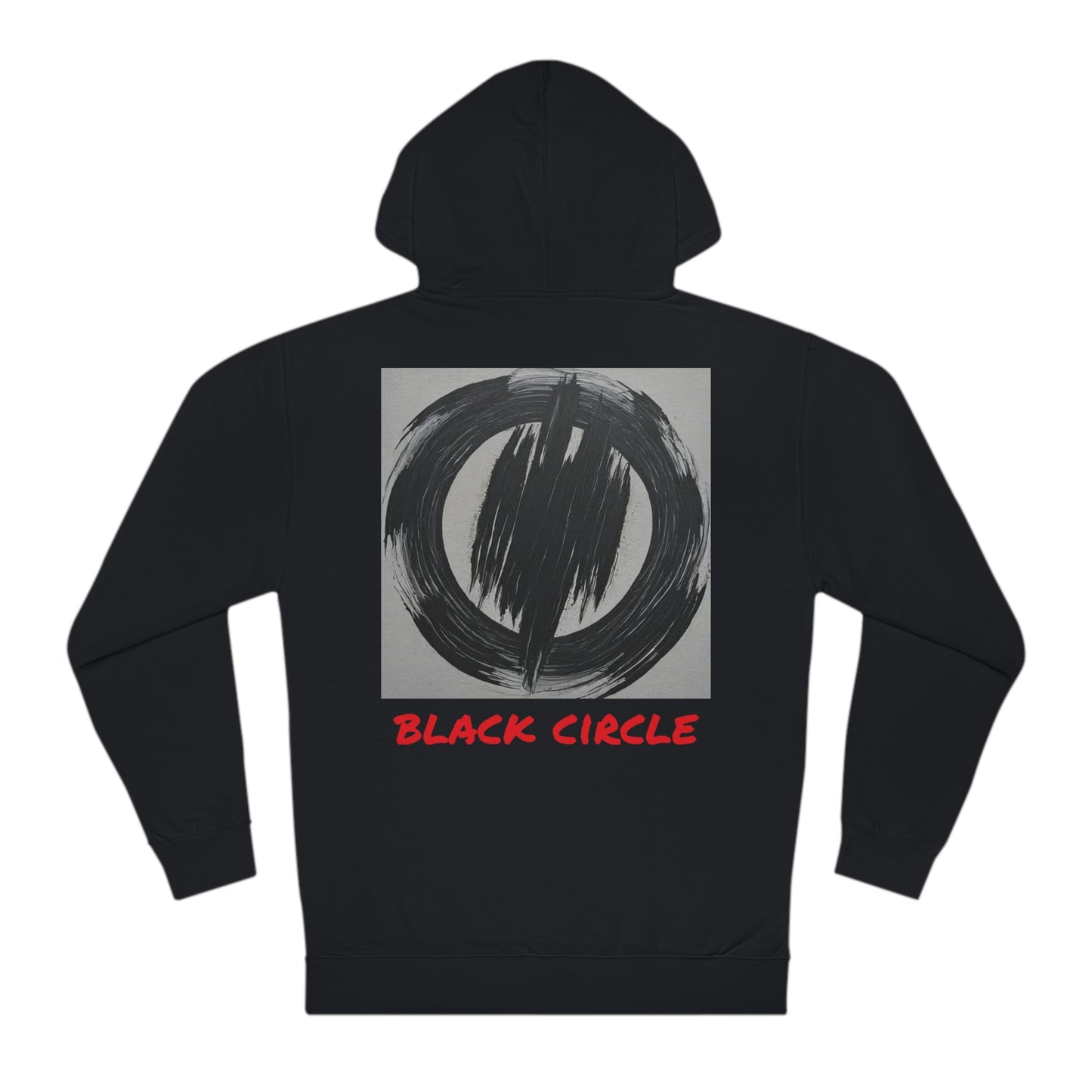 Black circle hooded sweatshirt