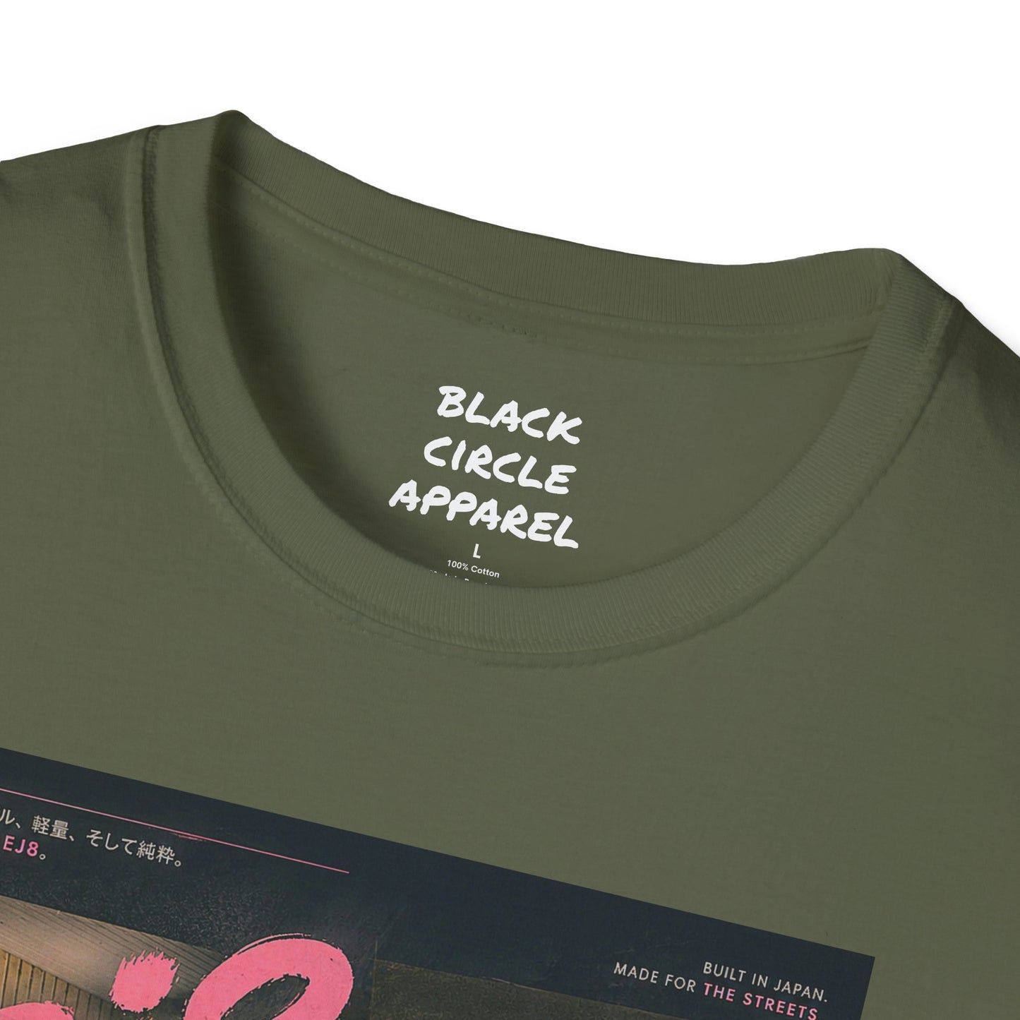 EJ8 Black Circle Retro JDM Car T‑Shirt