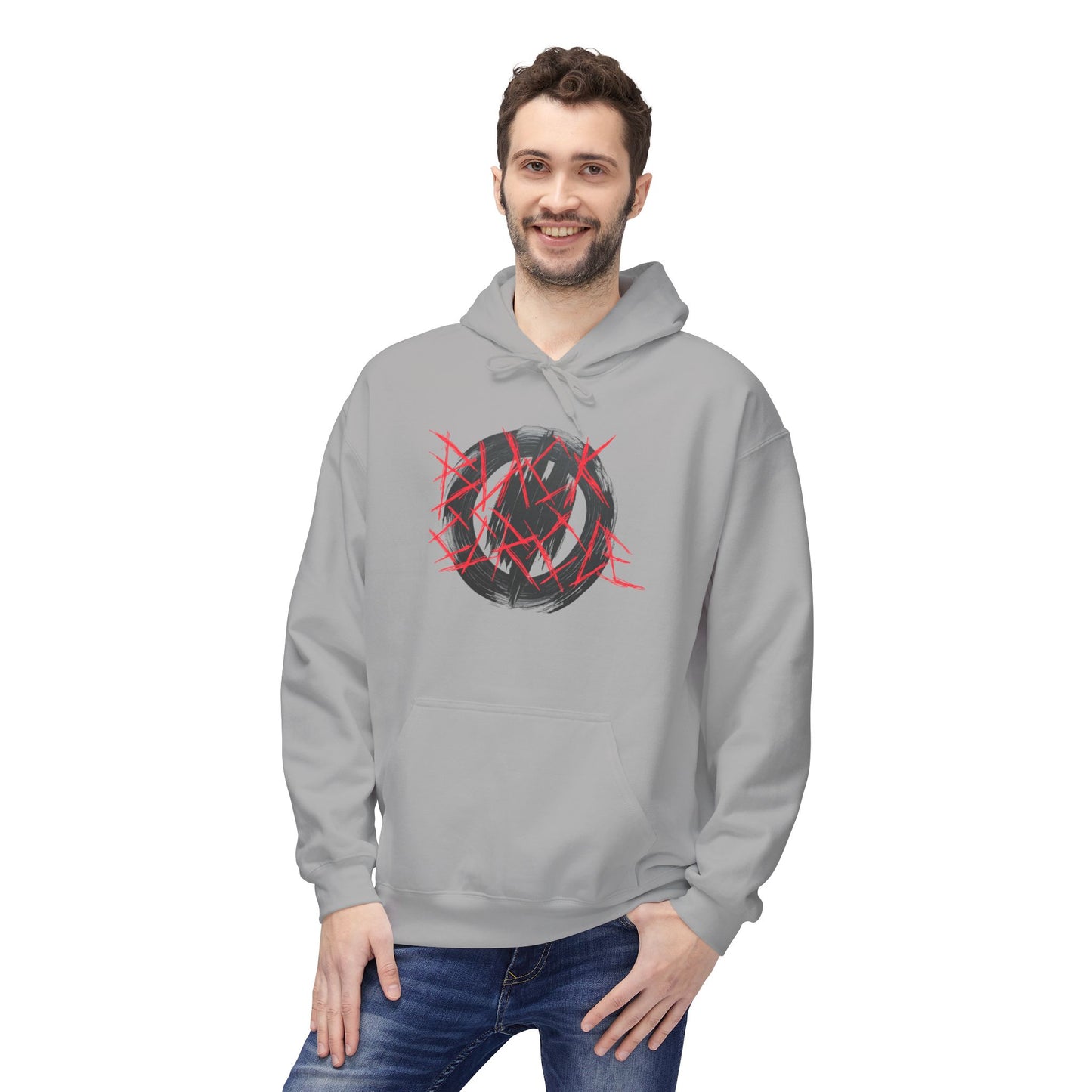 Circle Hoodie - Metal Core Style Black