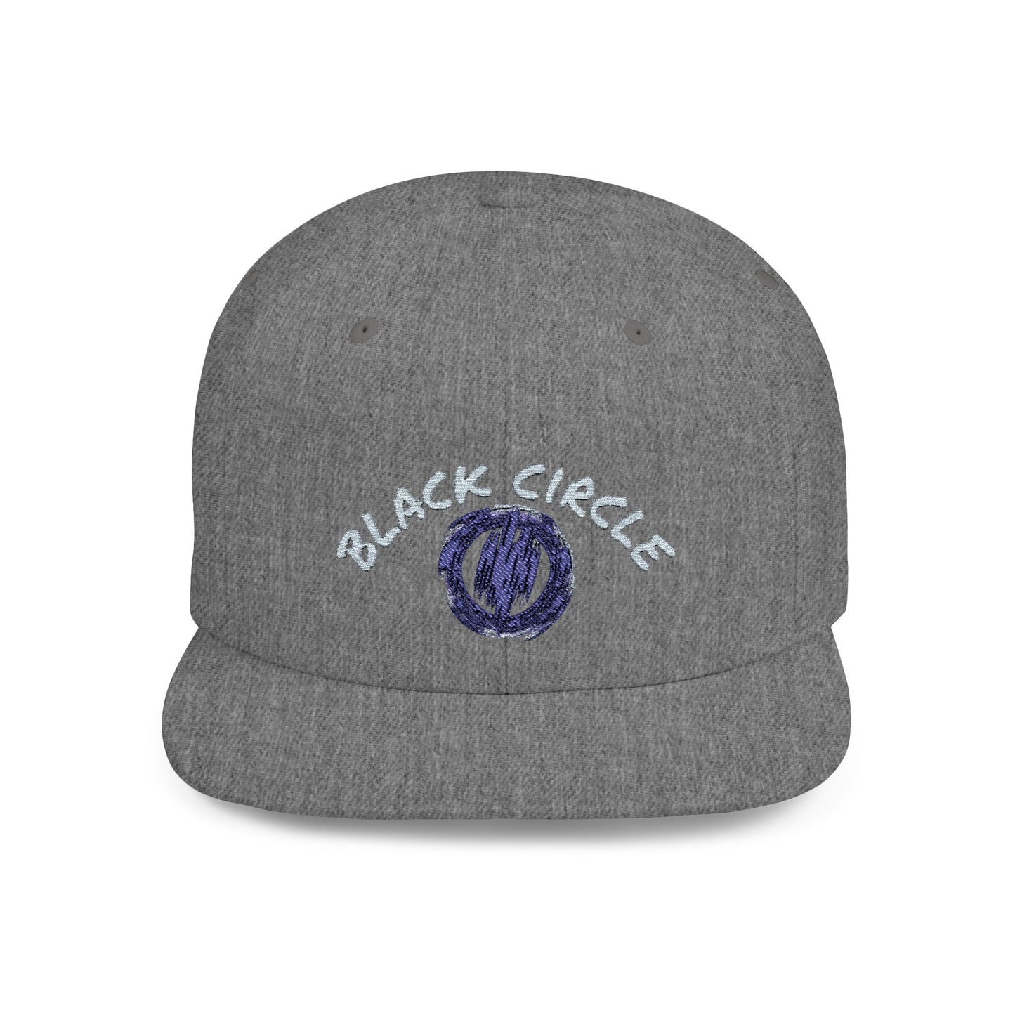 Snapback Hat - Black Circle Original Design