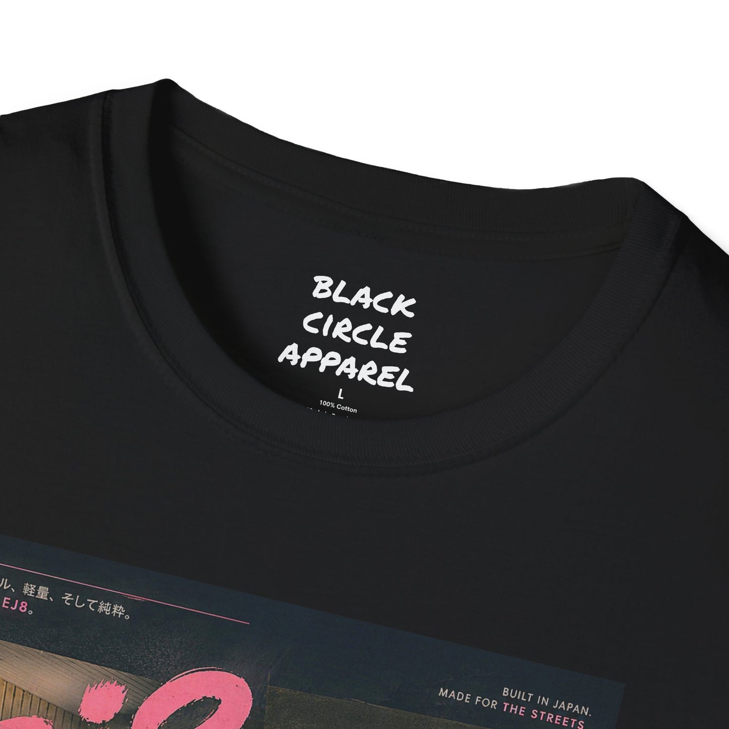 EJ8 Black Circle Retro JDM Car T‑Shirt
