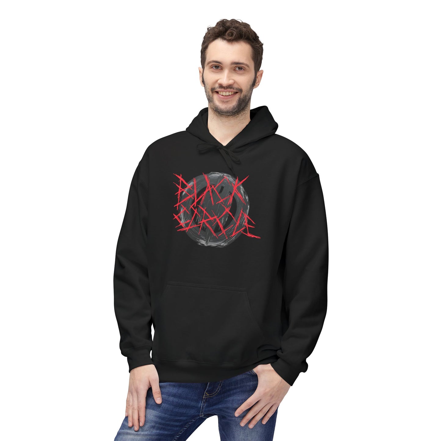 Circle Hoodie - Metal Core Style Black