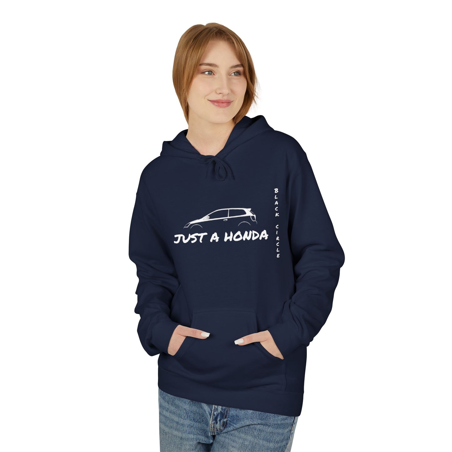 Just a Honda Unisex Fleece Hoodie - Perfect for Car Enthusiasts