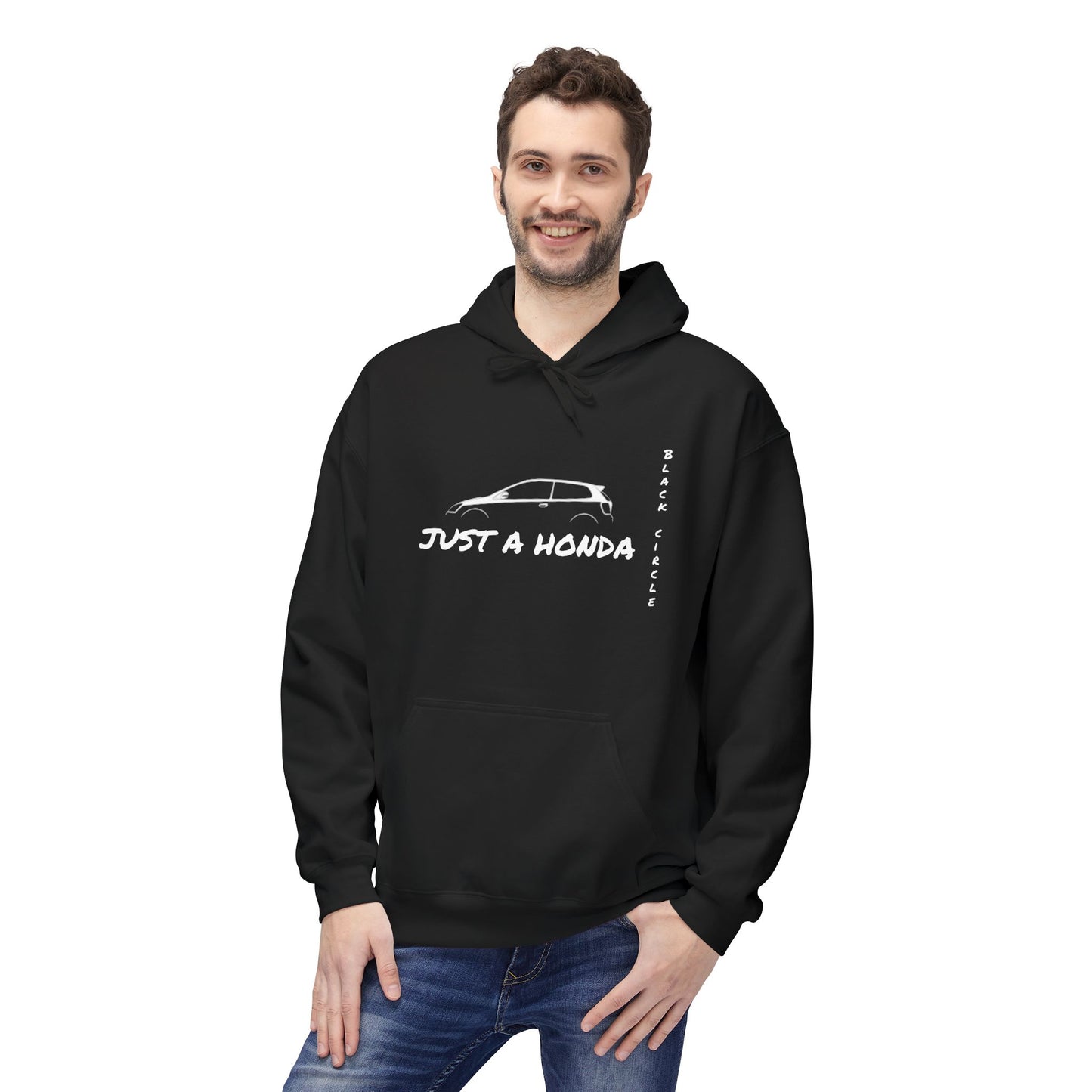 Just a Honda Unisex Fleece Hoodie - Perfect for Car Enthusiasts