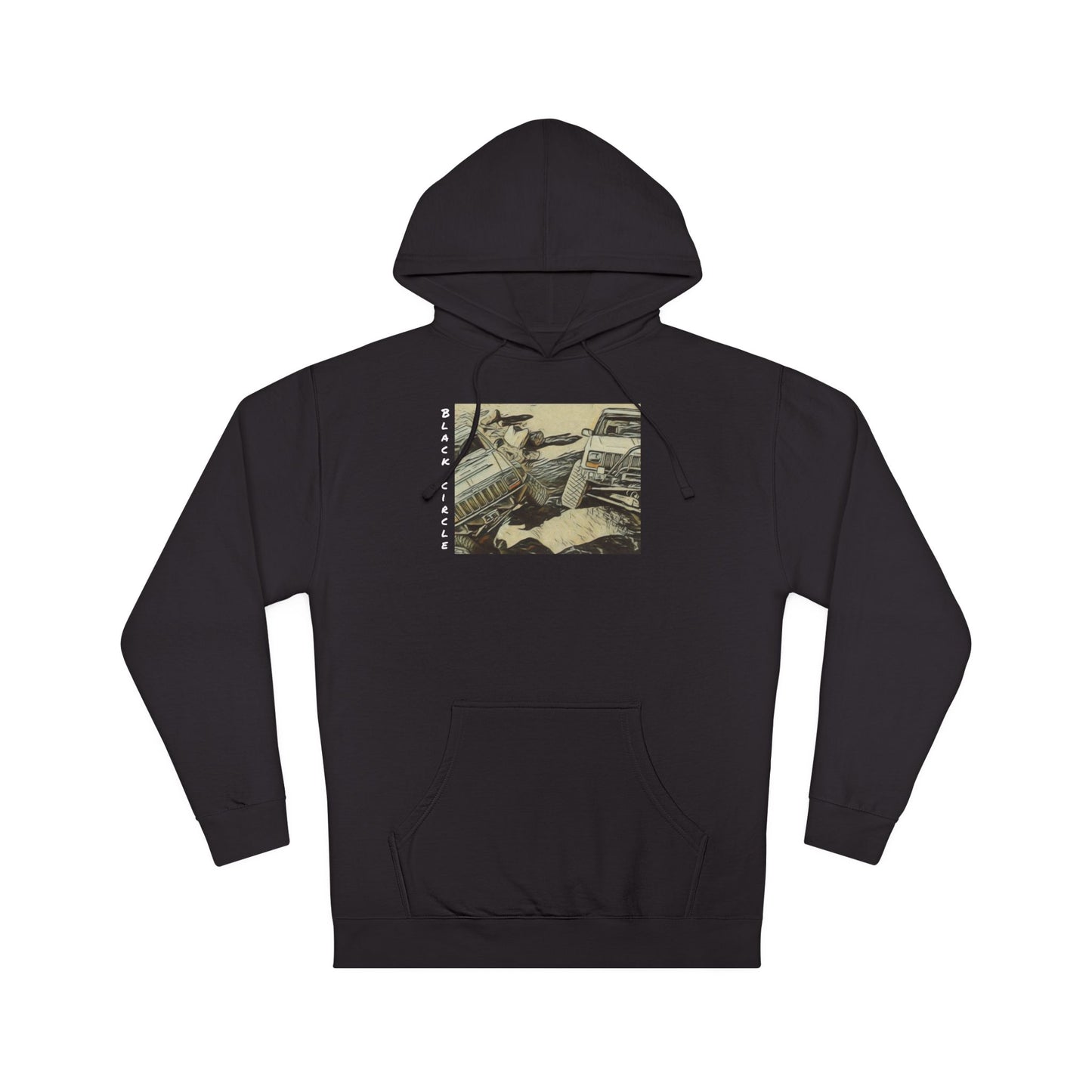 Vintage jeep Photo Hoodie — 'some of us are built different Graphic Pullover