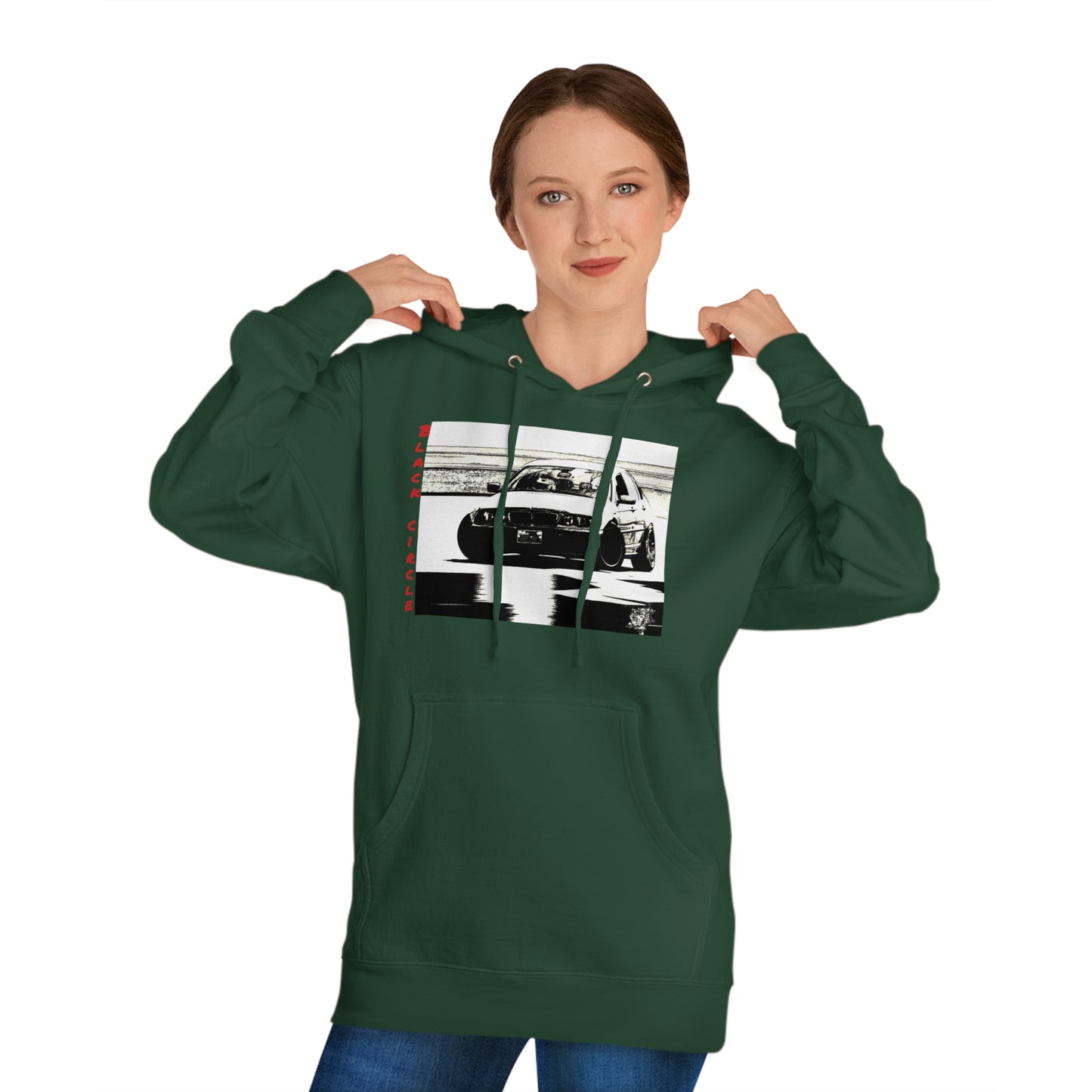 Built different black circle drift - hoodie