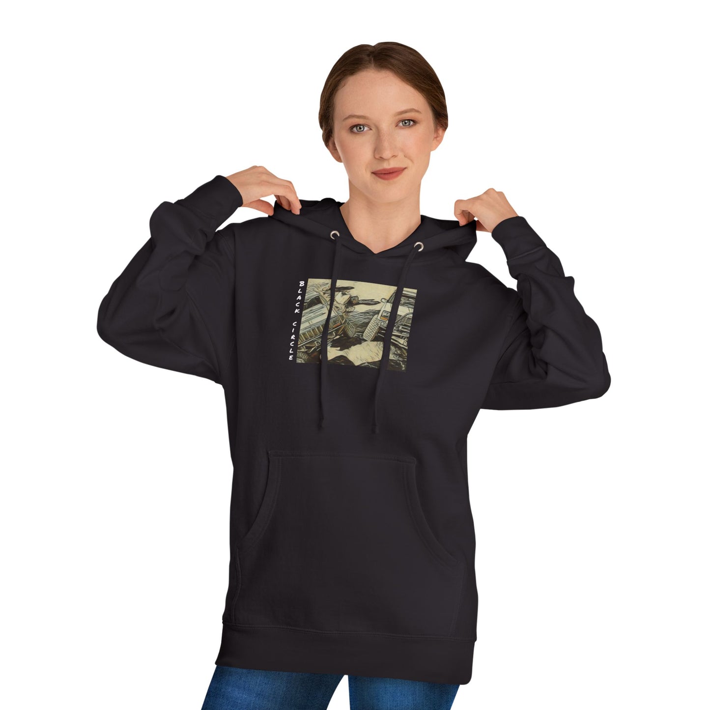Vintage jeep Photo Hoodie — 'some of us are built different Graphic Pullover