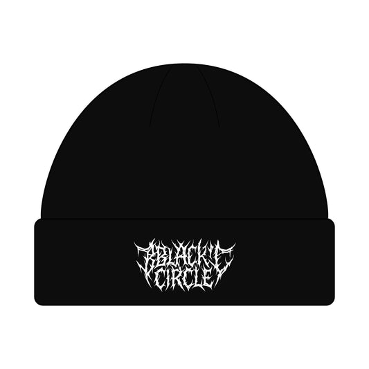 Gothic Cuff Beanie - Black Metal Cap, Winter Accessories Streetwear, Fesle, Unique Gift Idea