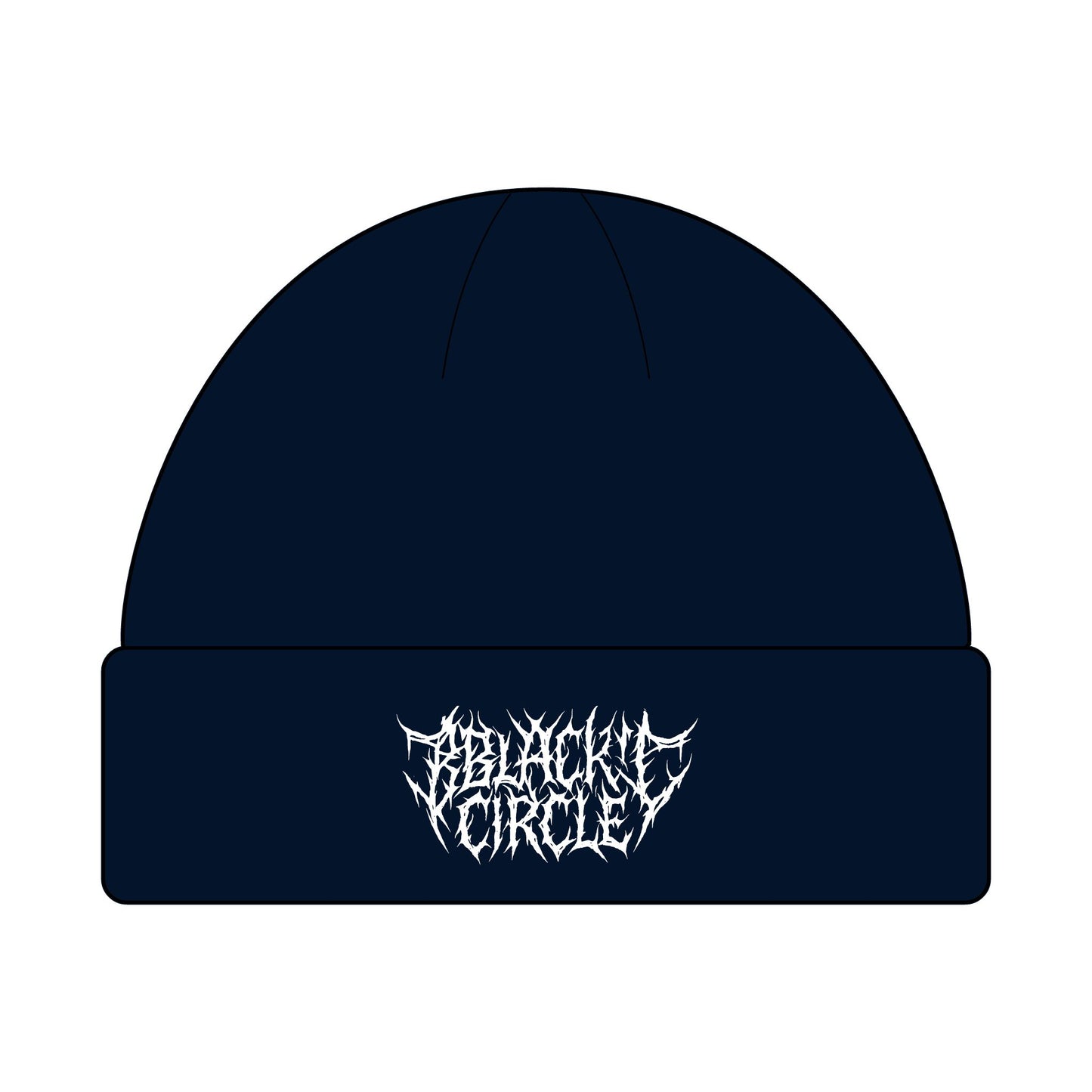 Gothic Cuff Beanie - Black Metal Cap, Winter Accessories Streetwear, Fesle, Unique Gift Idea
