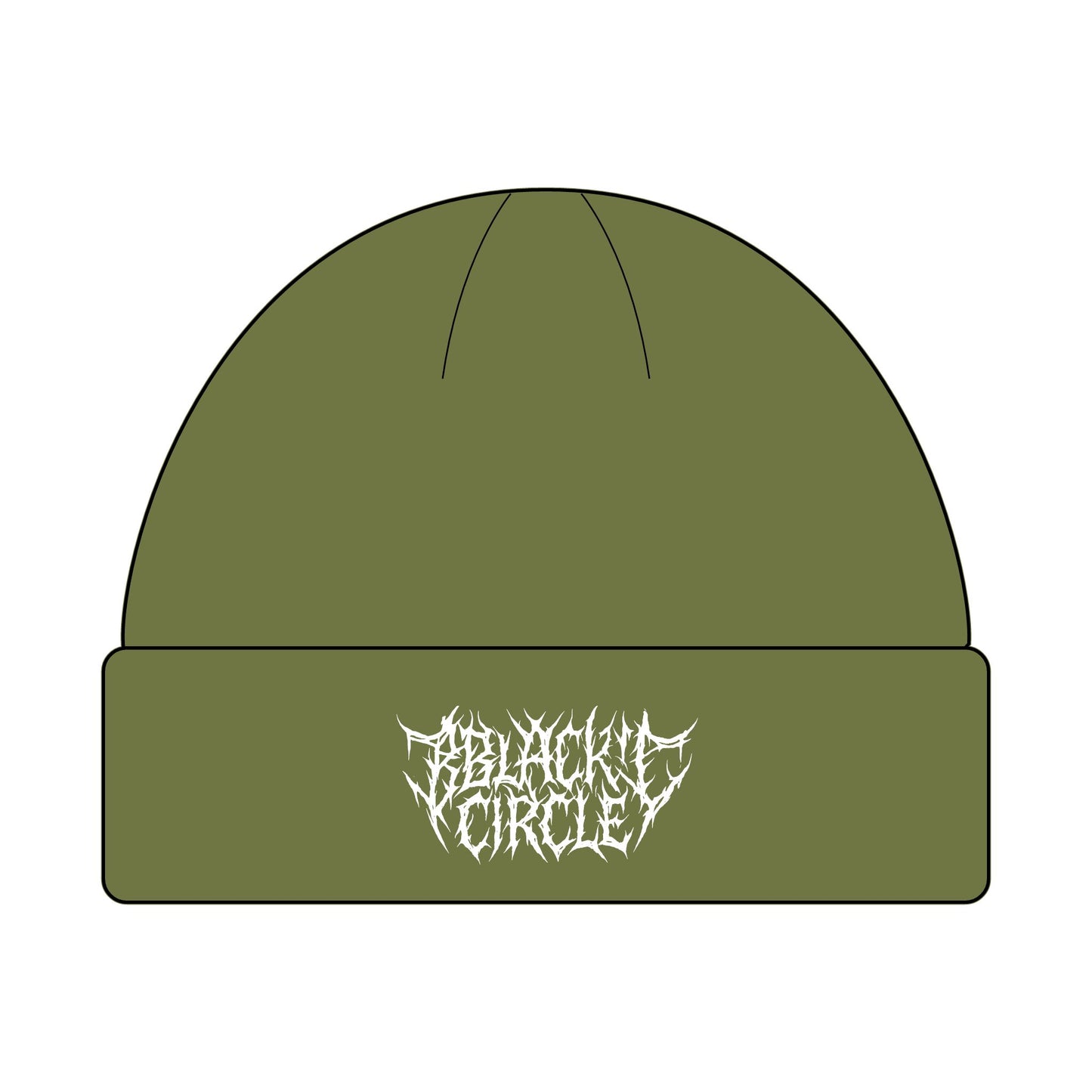 Gothic Cuff Beanie - Black Metal Cap, Winter Accessories Streetwear, Fesle, Unique Gift Idea