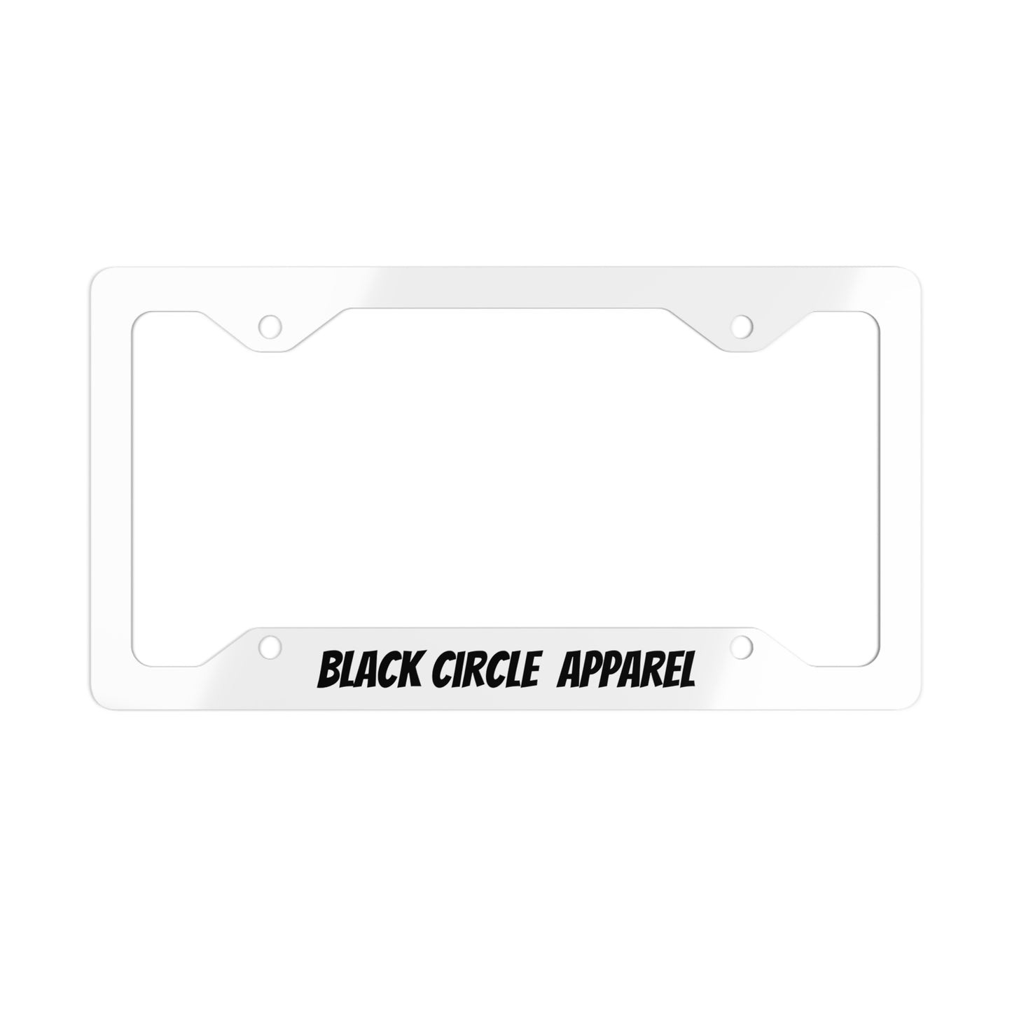 black circle license plate frame