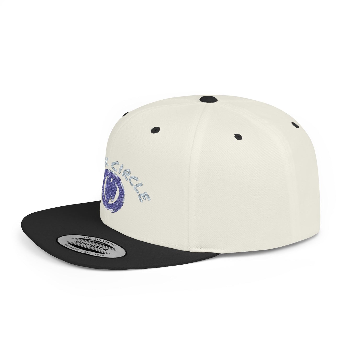 Snapback Hat - Black Circle Original Design