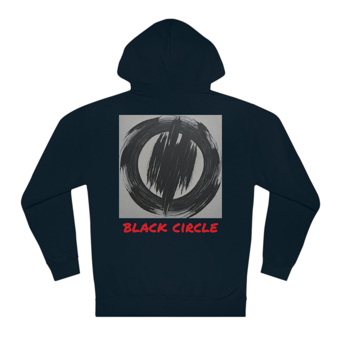 Black circle hooded sweatshirt