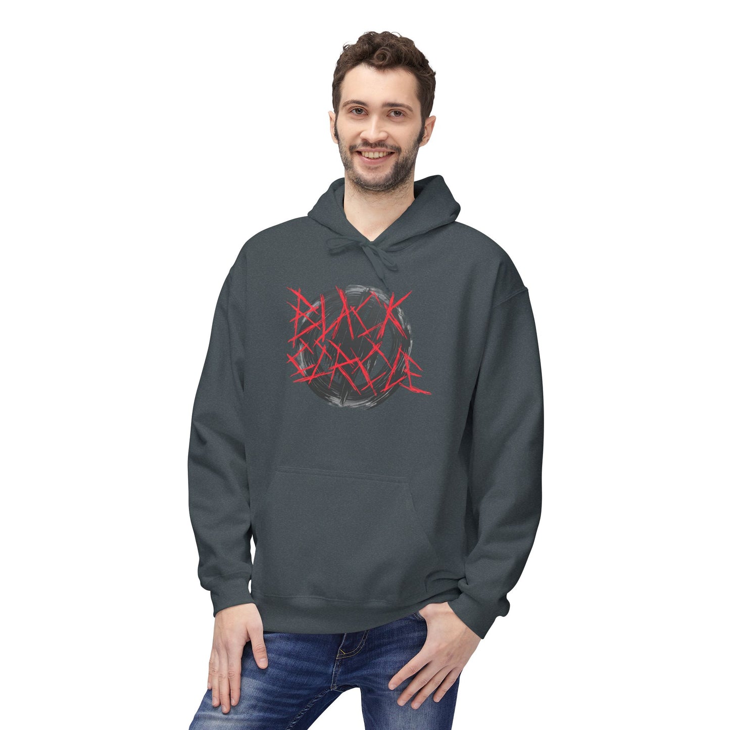 Circle Hoodie - Metal Core Style Black