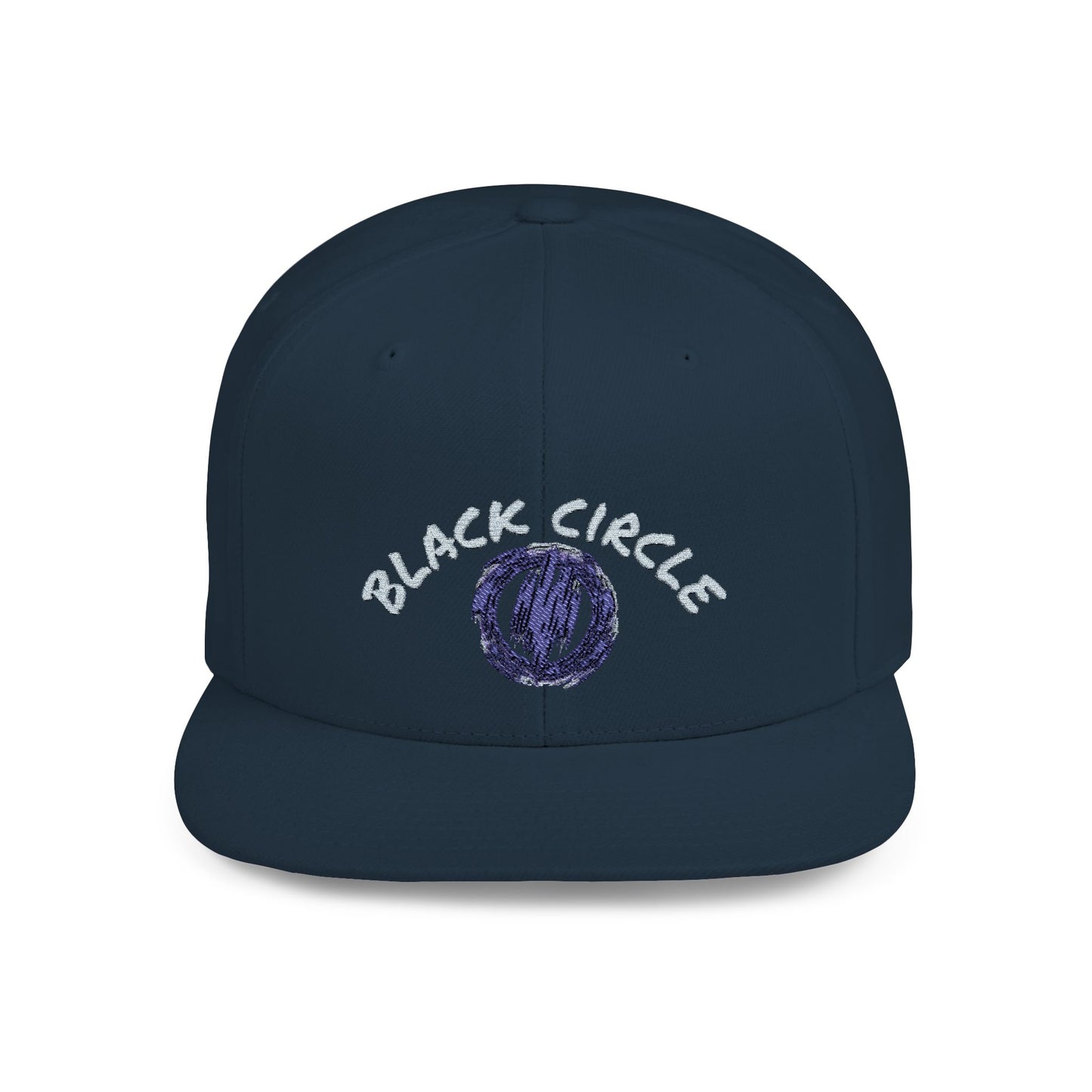 Snapback Hat - Black Circle Original Design