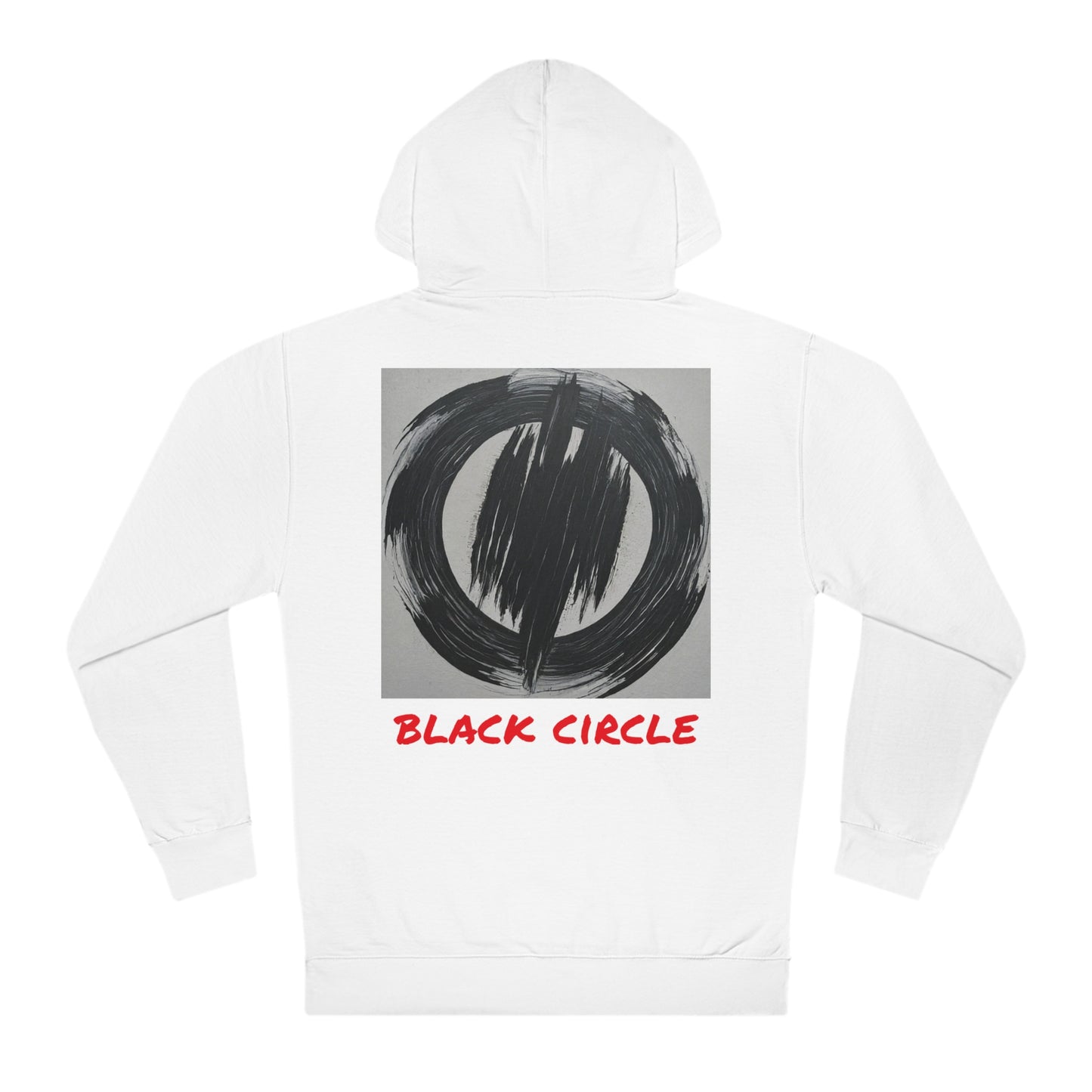 Black circle hooded sweatshirt