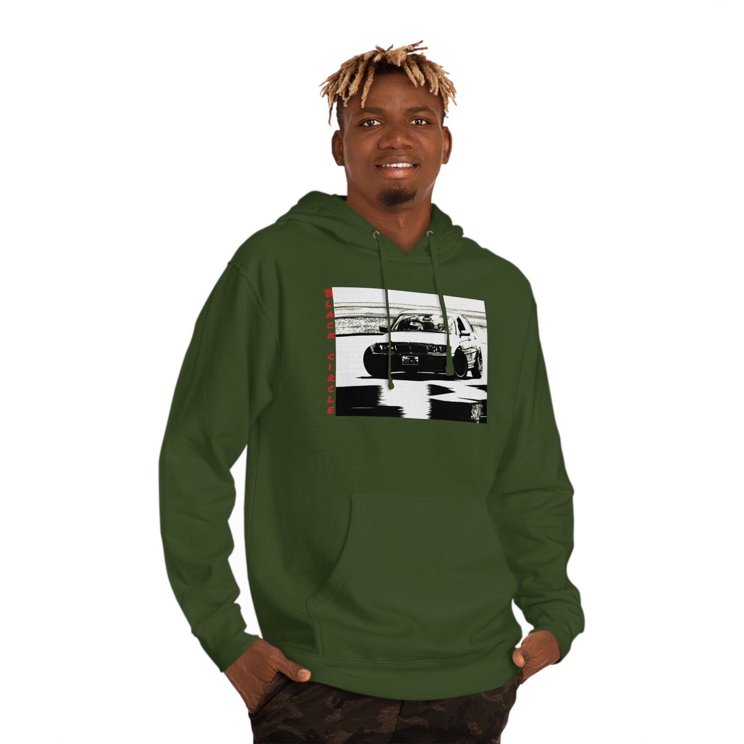 Built different black circle drift - hoodie