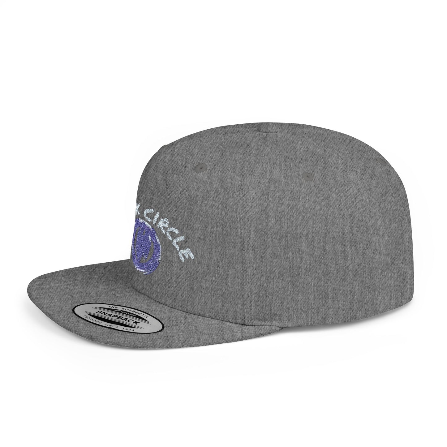 Snapback Hat - Black Circle Original Design