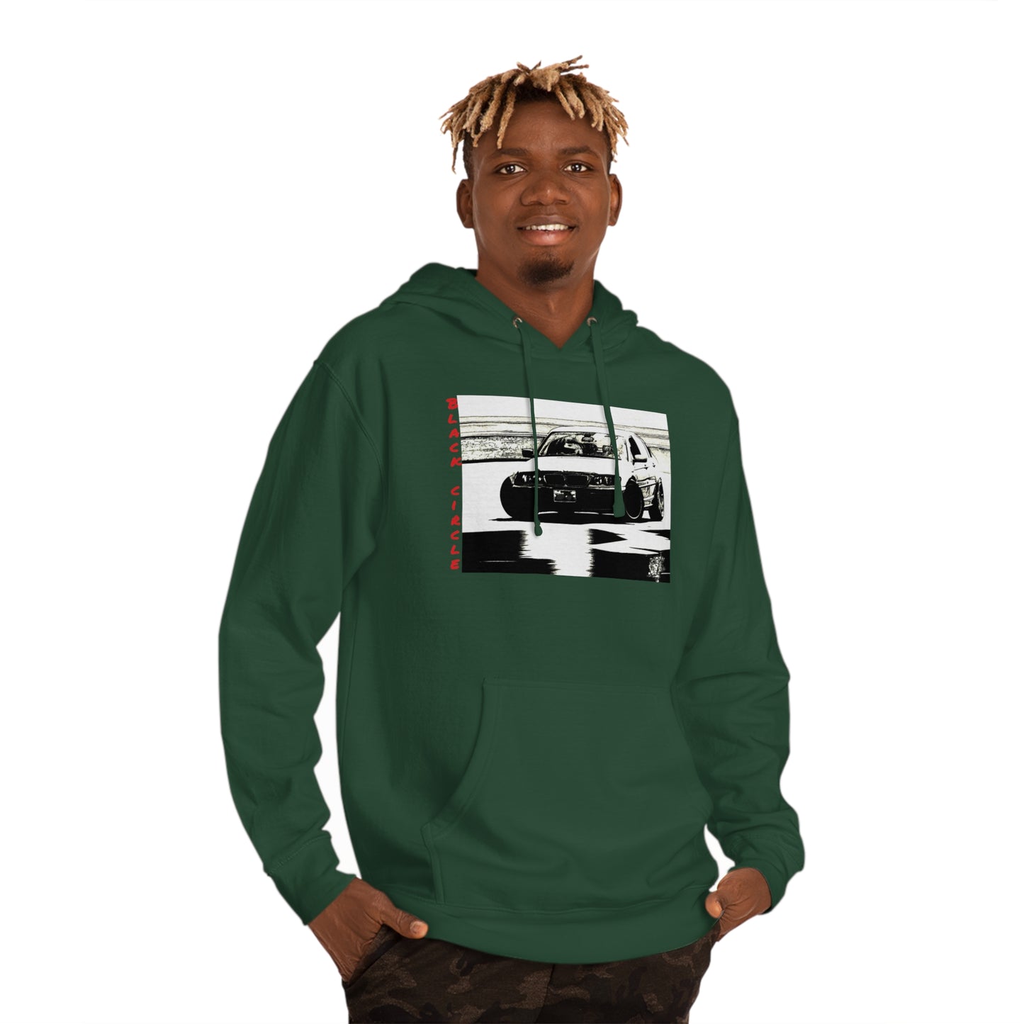 Built different black circle drift - hoodie